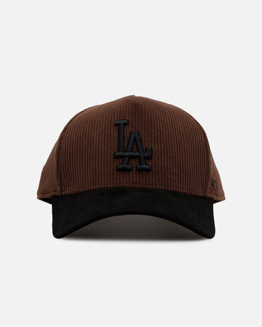 47 Brand Los Angeles Dodgers 'Barren' Offside DT Corduroy Snapback Brown/Black